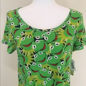 LuLa Roe Kermit Shirt